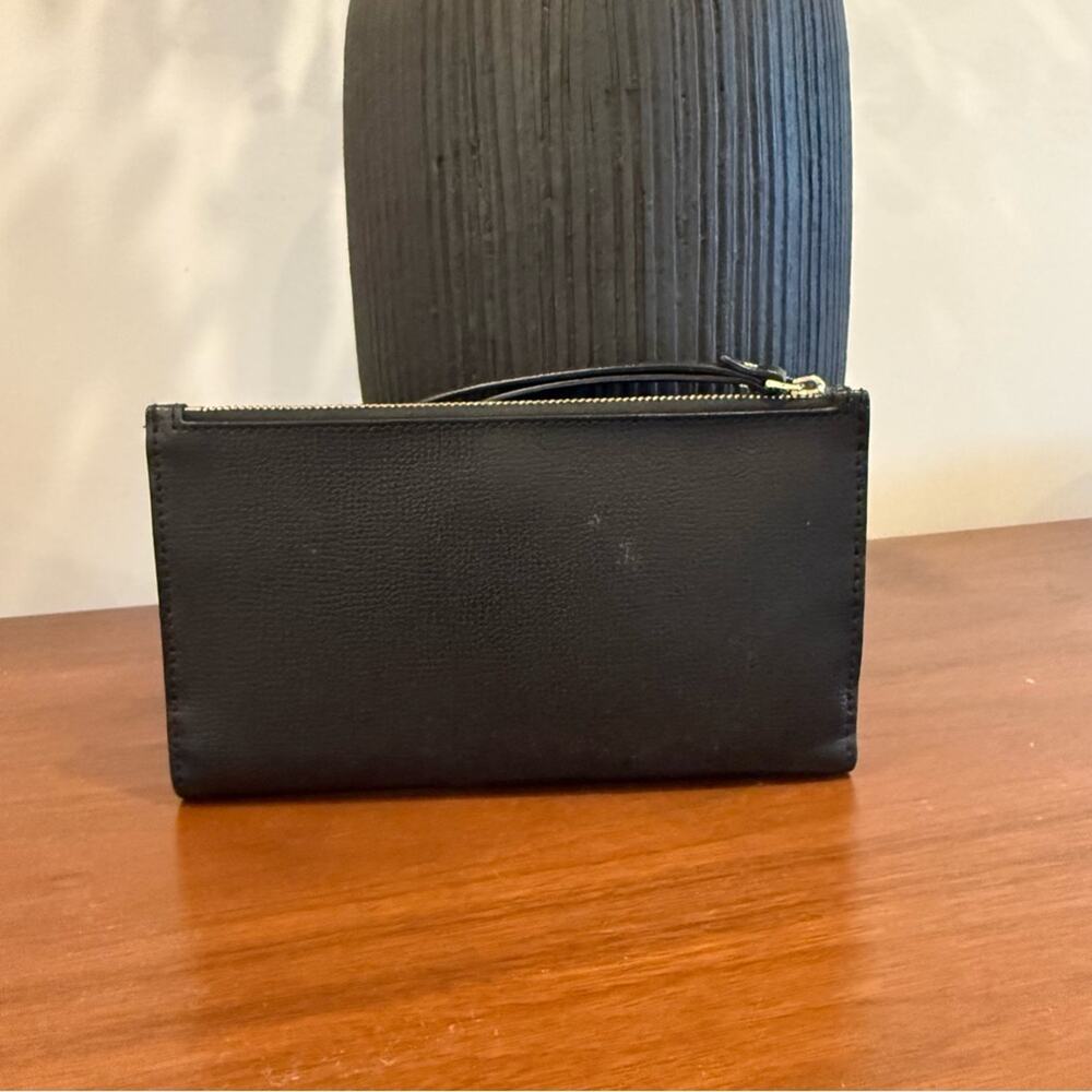 Kate Spade Black Bifold Continental Wallet Wristlet - Picture 3 of 8